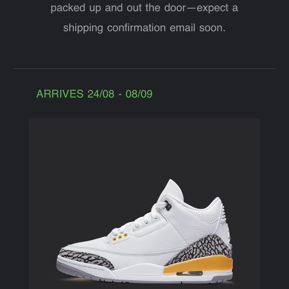 NEW! Air Jordan 3 retro laser orange w - Picture 1 of 7